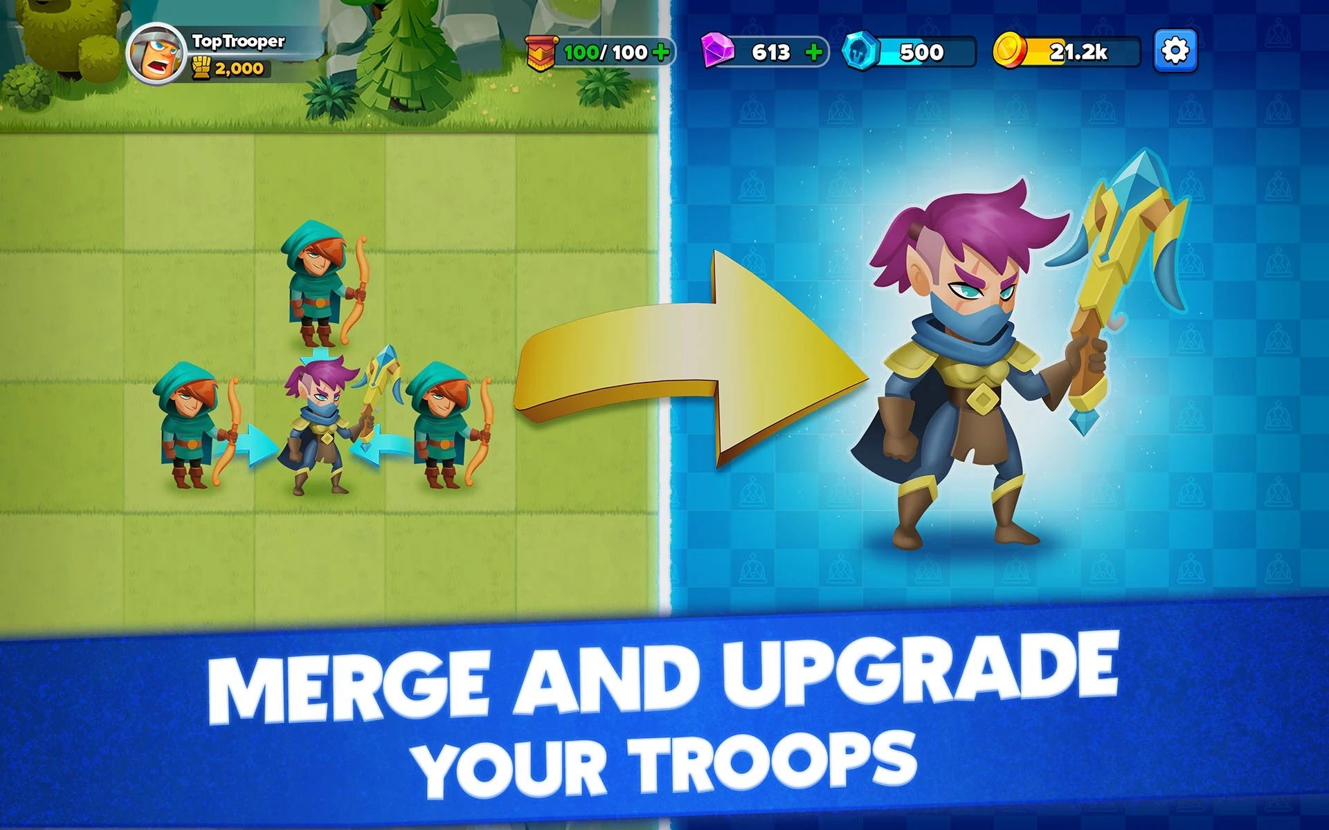 Top Troops: Adventure RPG - Trải nghiệm game chiến thuật mới của Zynga ngay trên PC của bạn