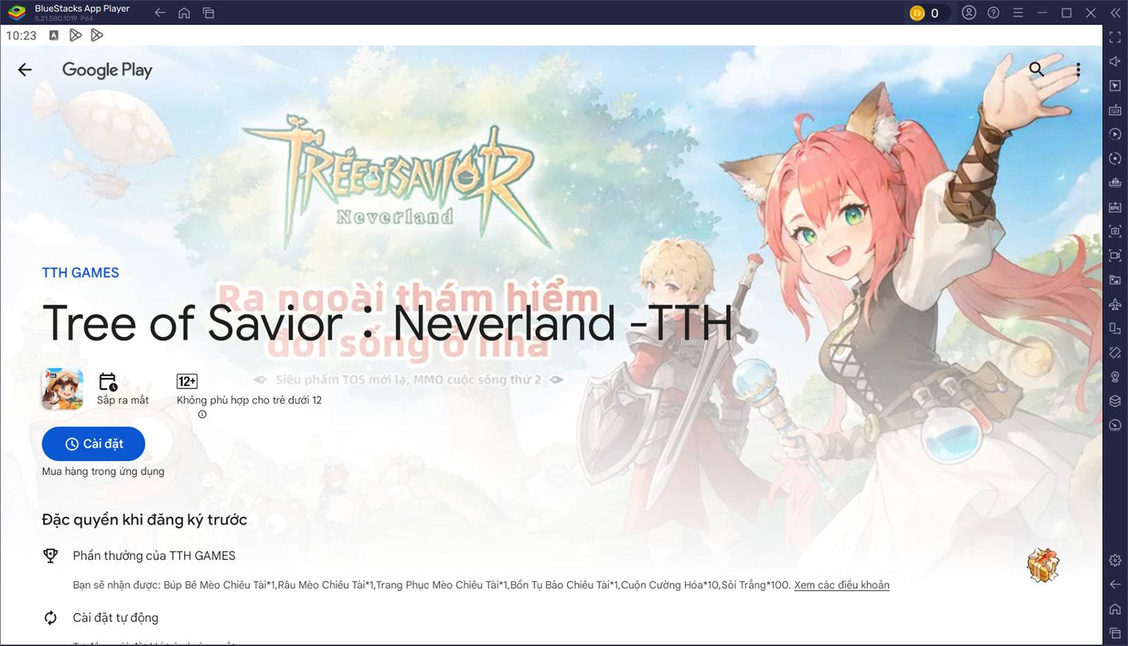 Cùng chơi game nhập vai phiêu lưu Tree of Savior: Neverland -TTH trên PC với BlueStacks