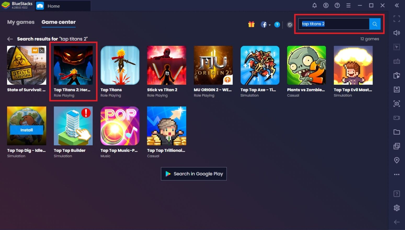 كيف تلعب لعبة Tap Titans 2 على جهاز الكمبيوتر باستخدام BlueStacks