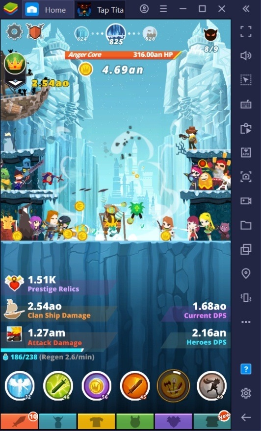 لعبة Tap Titans 2 – نصائح وحيل متقدمة