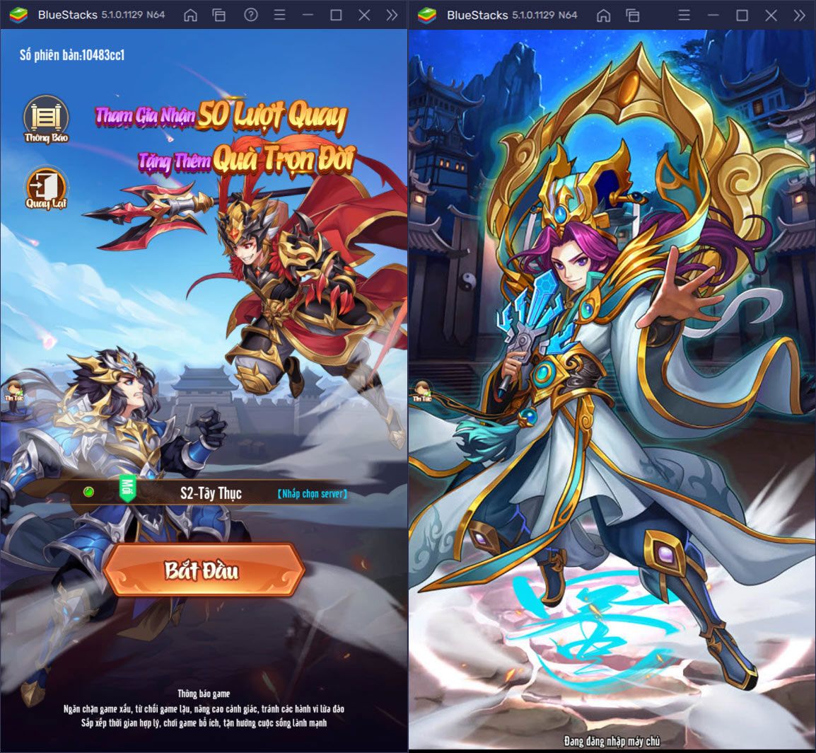 Chơi game thẻ bài chiến Tam Quốc Ca Ca trên PC với BlueStacks