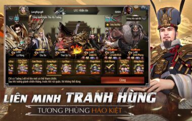Tam Quốc Legend VTC Bảng Xếp Hạng Tướng Mới Nhất