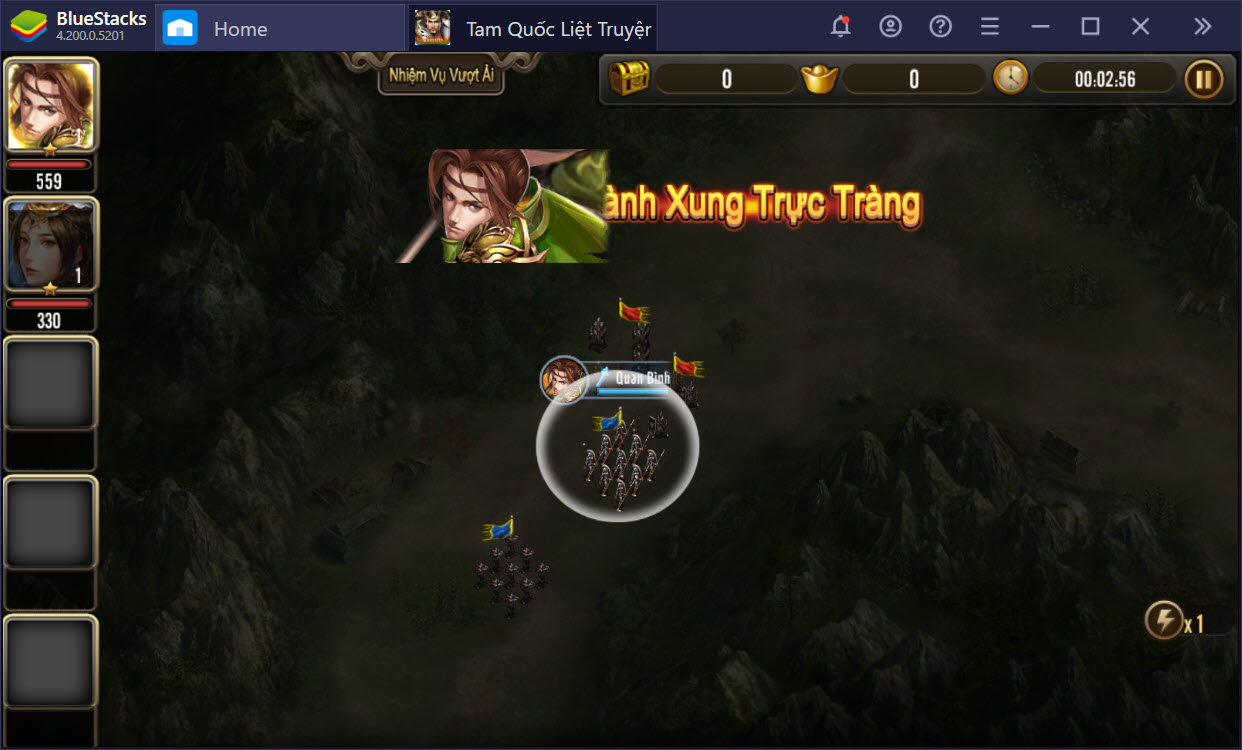 Thống nhất thiên hạ trong Tam Quốc Liệt Truyện cùng với BlueStacks