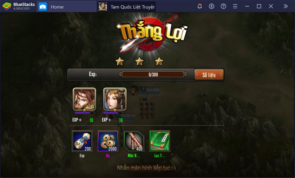 Thống nhất thiên hạ trong Tam Quốc Liệt Truyện cùng với BlueStacks