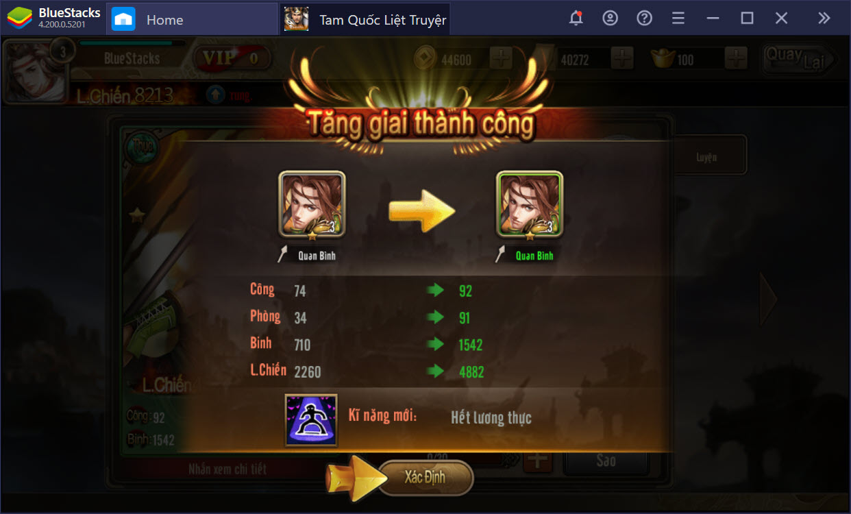 Thống nhất thiên hạ trong Tam Quốc Liệt Truyện cùng với BlueStacks