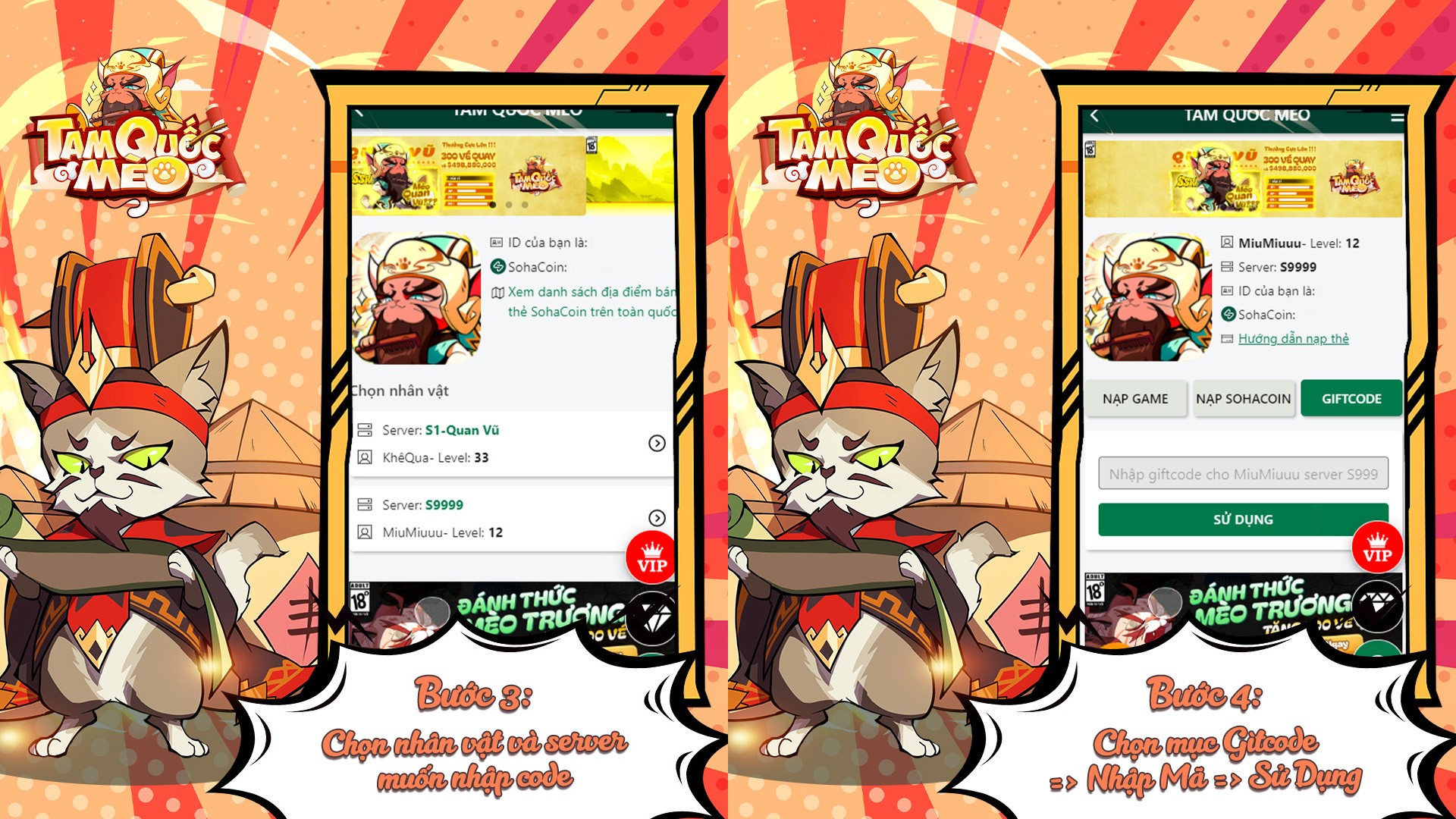 Tam Quốc Mèo: Tổng hợp giftcode mới nhất mừng game ra mắt