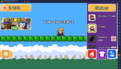 Hướng dẫn cơ bản chơi tựa game Trump Run trên PC