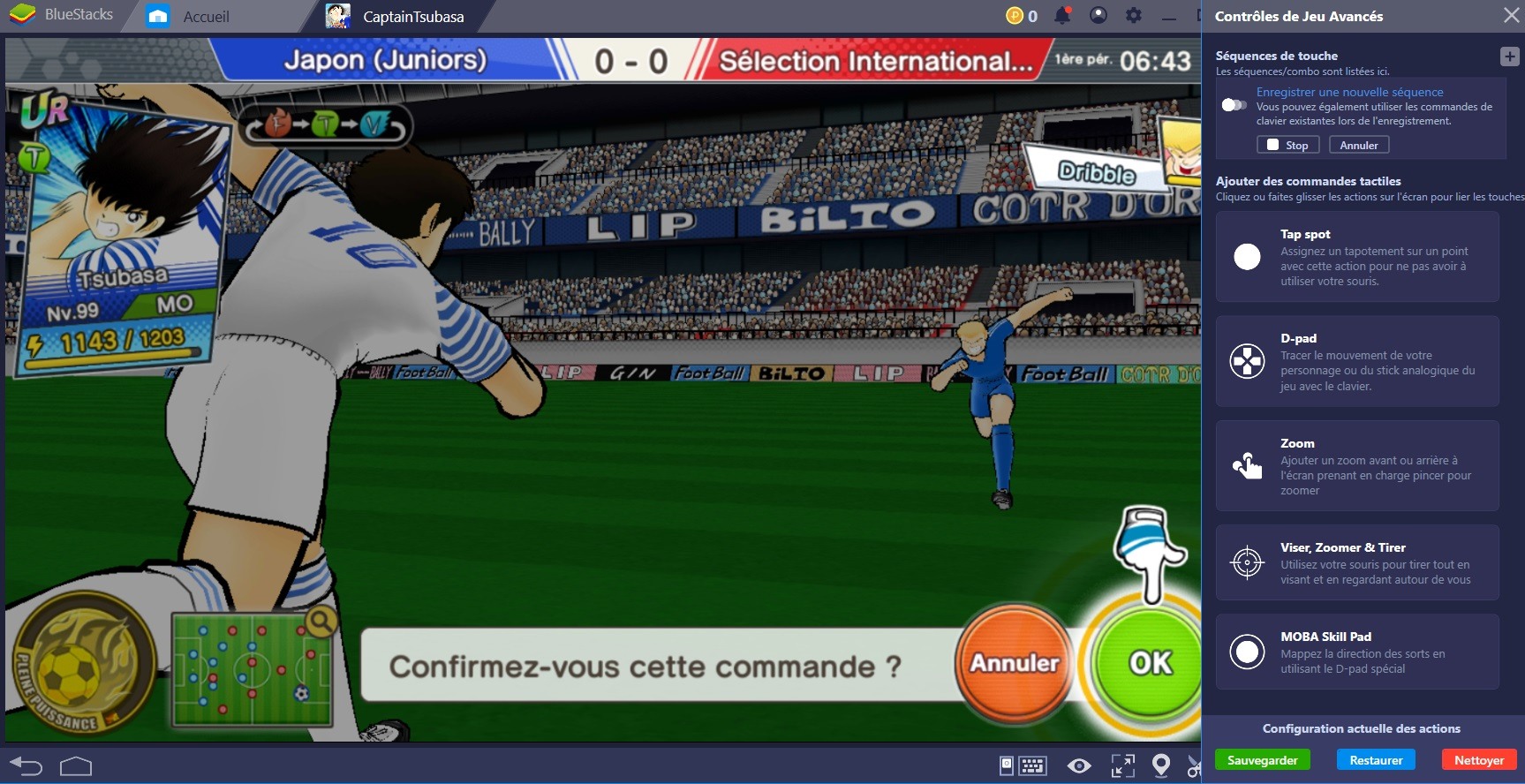 Captain Tsubasa : Dream Team, marquer un but à coup sûr grâce à Combo Key