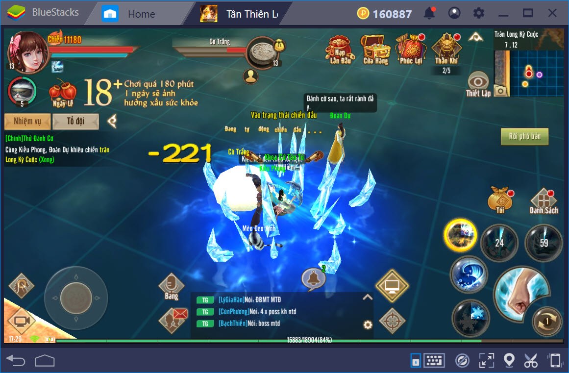 Thiết lập Game Controls khi chơi Tân Thiên Long Mobile với BlueStacks