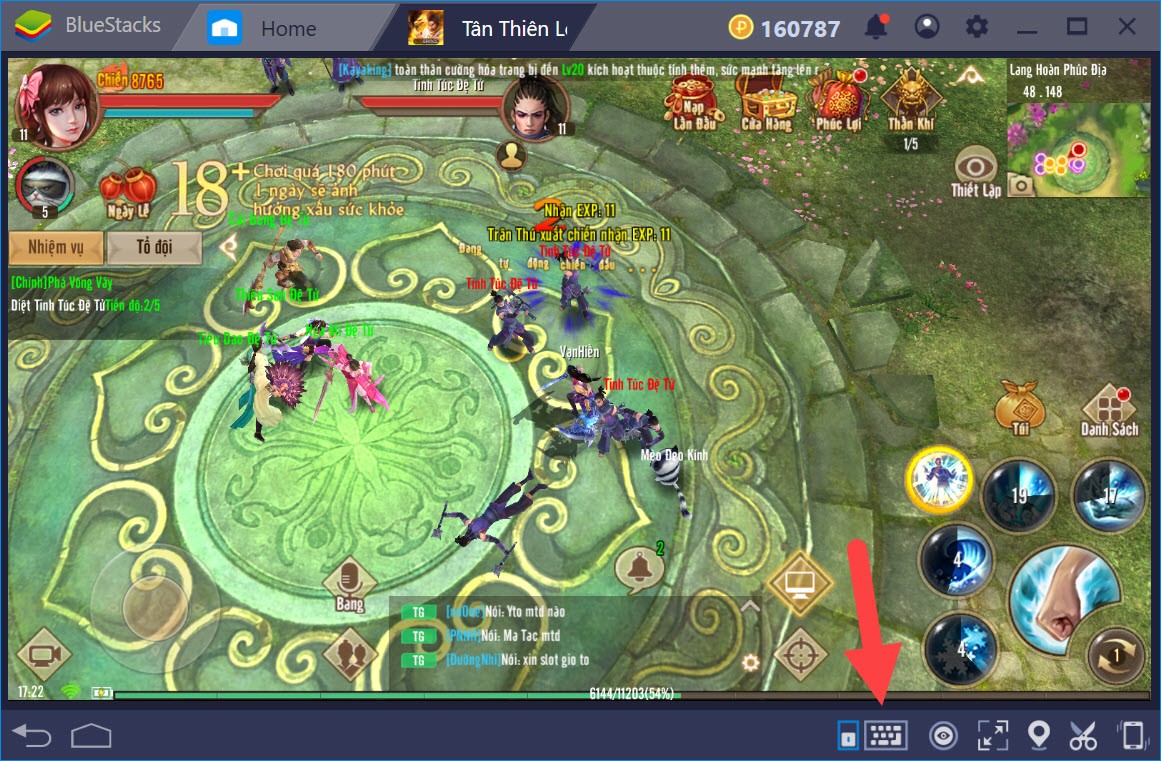 Thiết lập Game Controls khi chơi Tân Thiên Long Mobile với BlueStacks