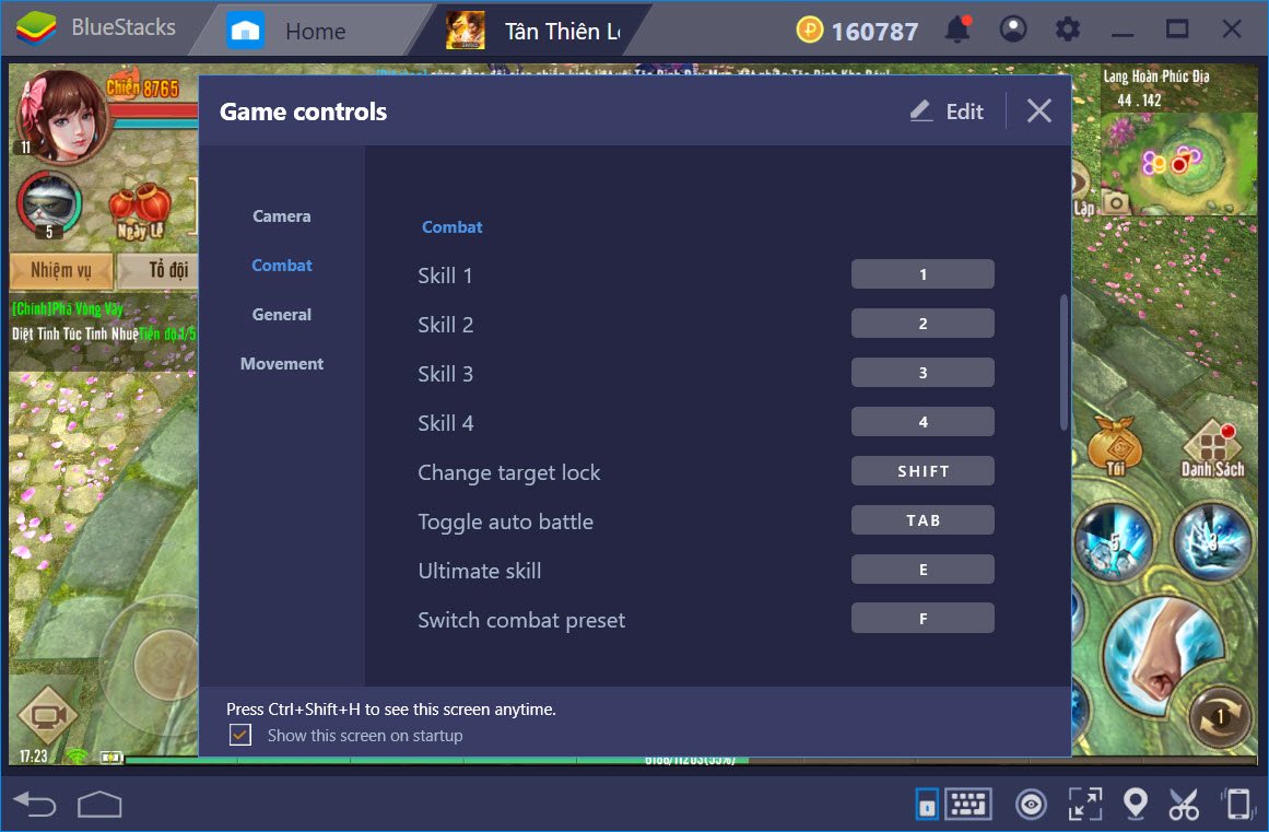Thiết lập Game Controls khi chơi Tân Thiên Long Mobile với BlueStacks