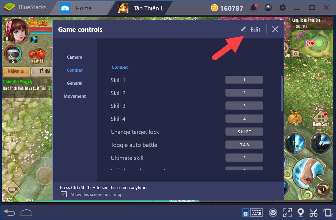 Thiết lập Game Controls khi chơi Tân Thiên Long Mobile với BlueStacks