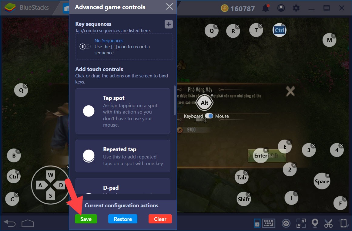 Thiết lập Game Controls khi chơi Tân Thiên Long Mobile với BlueStacks