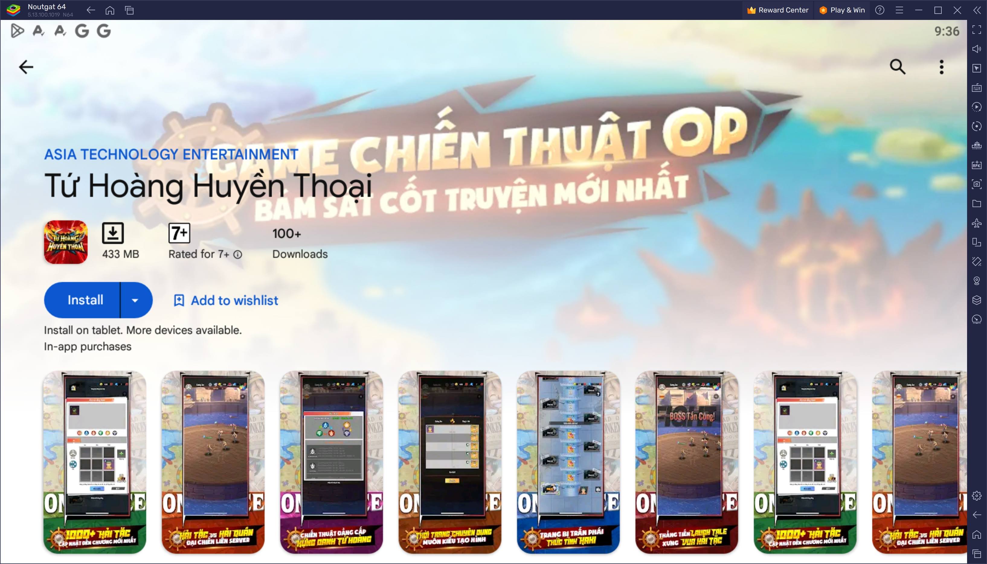 Chơi Tứ Hoàng Huyền Thoại trên PC với BlueStacks: Bước vào hành trình hải tặc