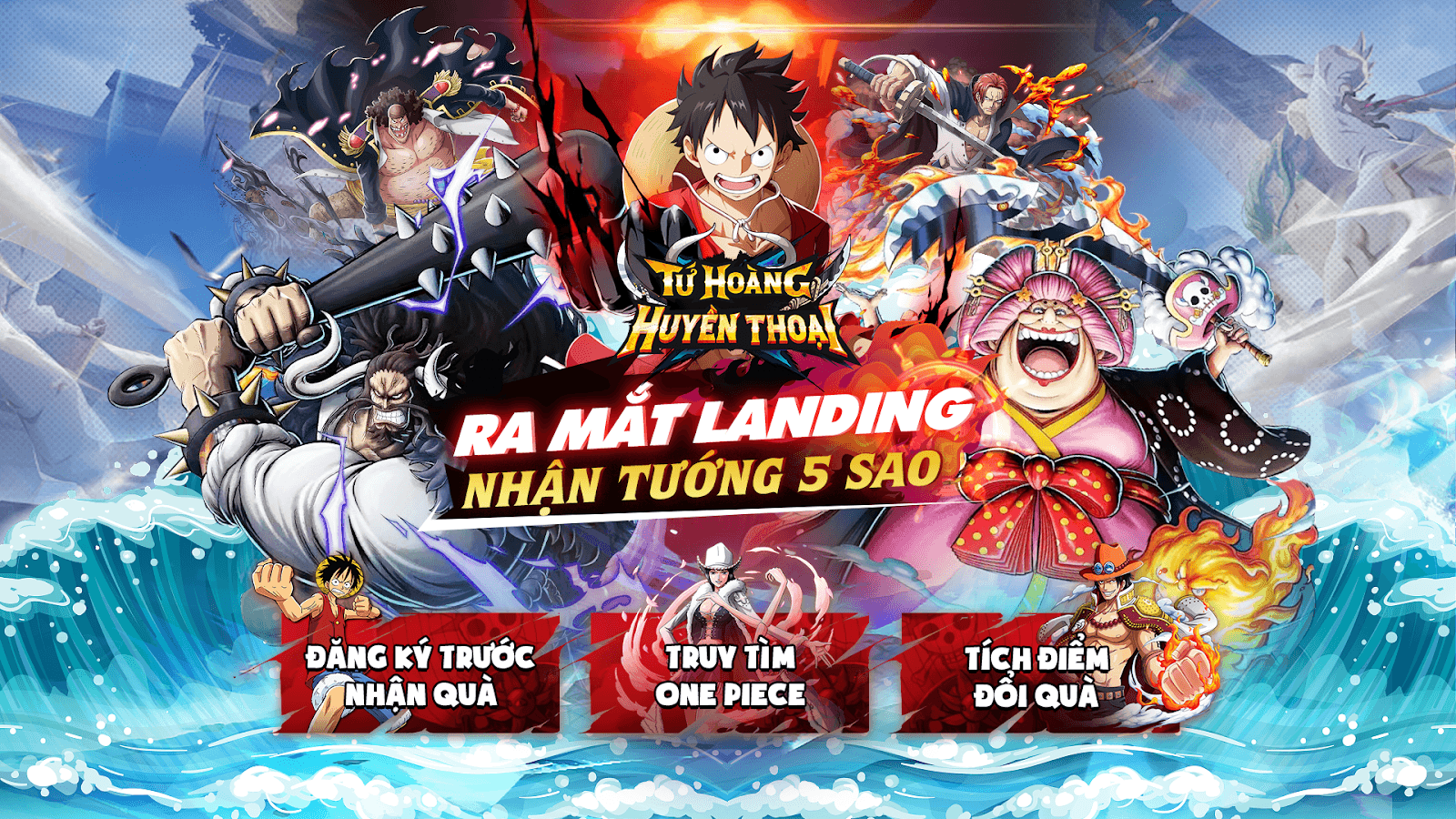 Tứ Hoàng Huyền Thoại: Tựa game thẻ tướng đề tài One Piece mới sắp ra mắt