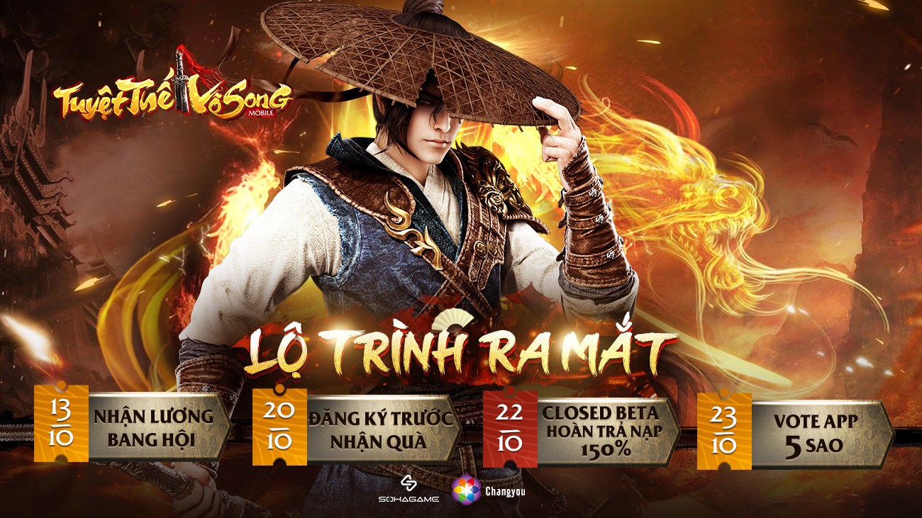 Tuyệt Thế Vô Song Mobile bắt đầu thử nghiệm Closed Beta từ 22/10