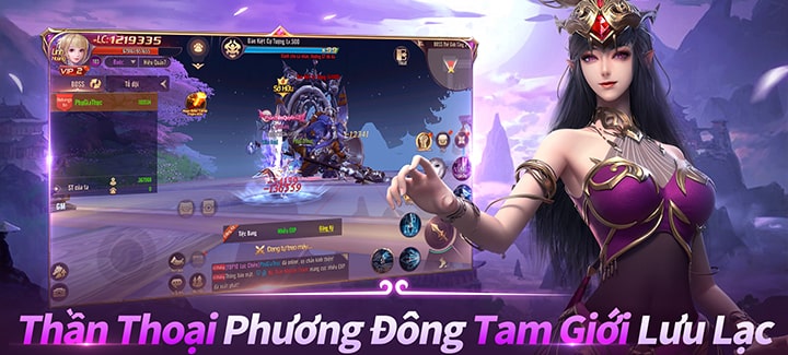 Lựa chọn môn phái trong Tiên Vương 4D trên PC với BlueStacks