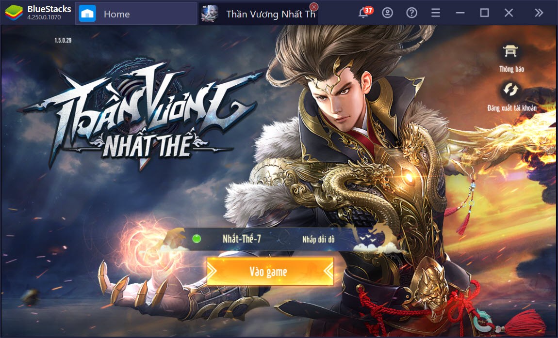 Tham gia cuộc chiến các vị thần trong Thần Vương Nhất Thế cùng BlueStacks