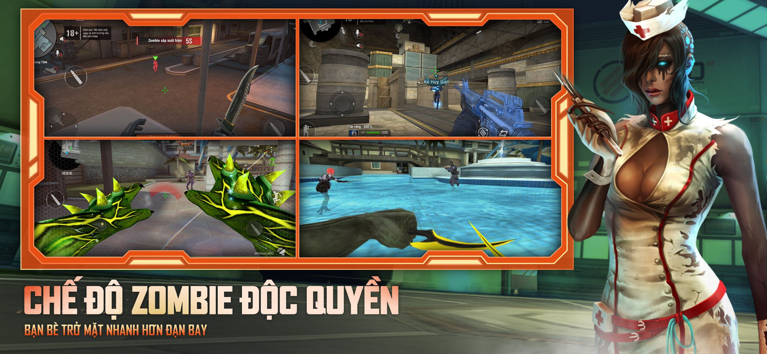 Hướng Dẫn Chế Độ Chơi CrossFire: Legends Thi Đấu, Đấu Rank, Zombie
