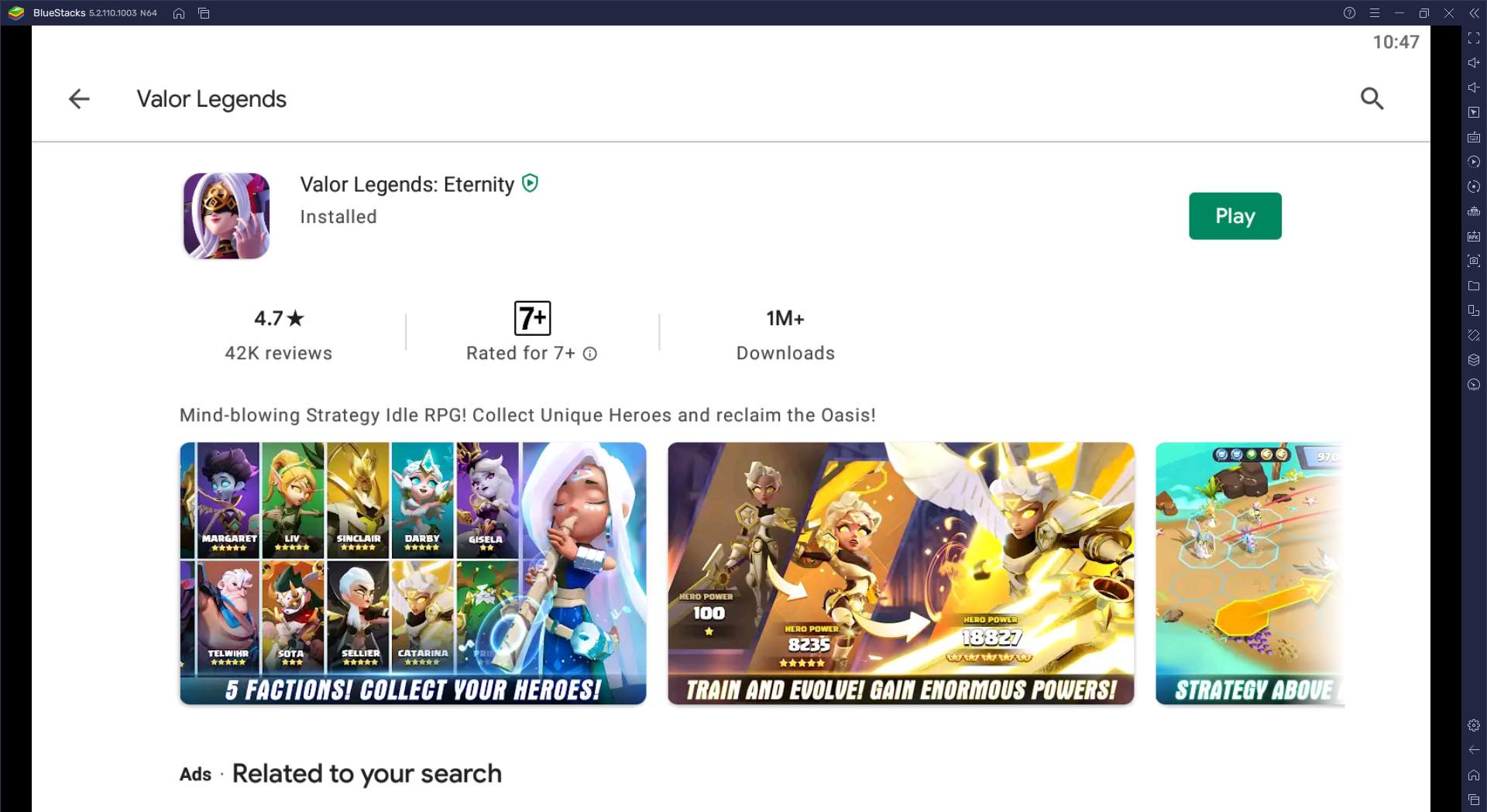 วิธีติดตั้ง Valor Legends: Eternity บน PC และ Mac ผ่าน BlueStacks