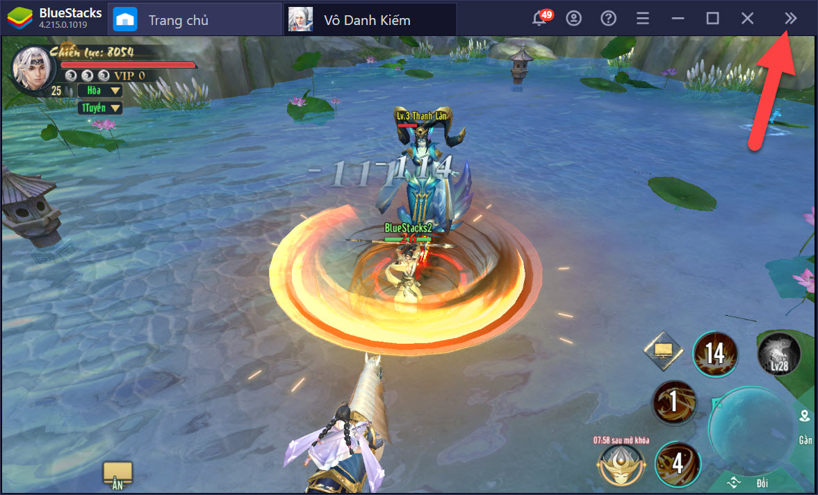 Thiết lập Game Controls, bất bại PVP trong Vô Danh Kiếm