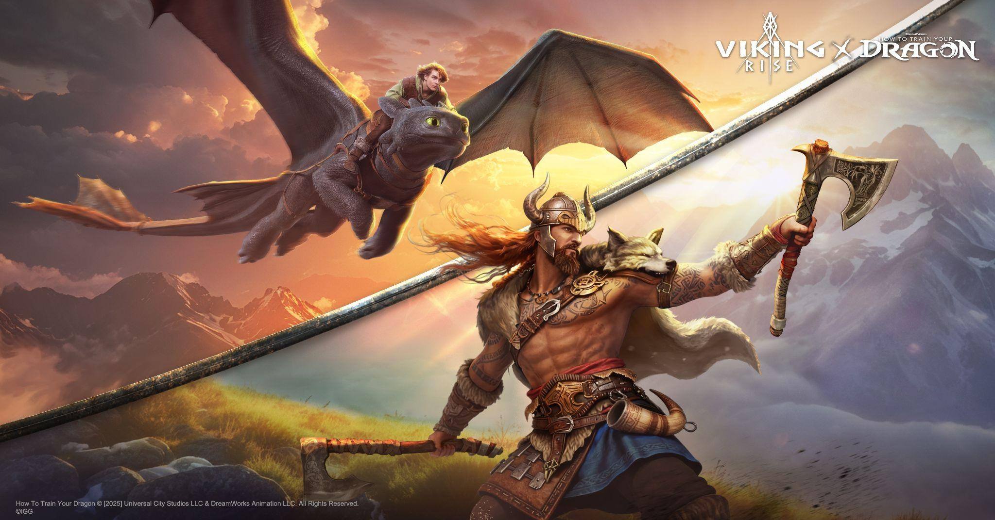 IGG's strategy game Viking Rise teams up with DreamWorks Animation&rsquo;s How to Train Your Dragon for an exciting collaboration event