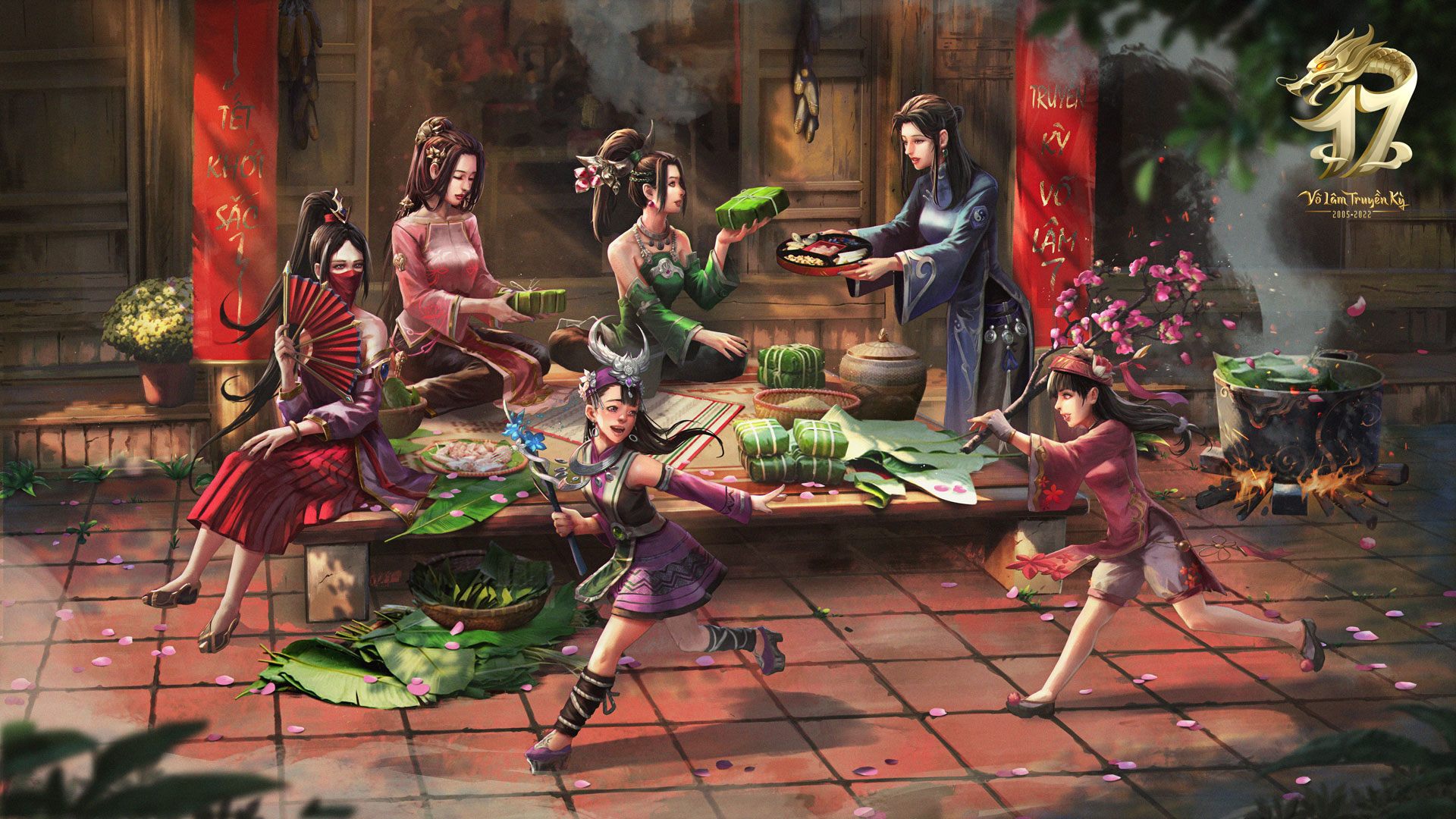 Hương vị Tết cổ truyền đặc sắc trong bộ ảnh của dòng game Võ Lâm Truyền Kỳ