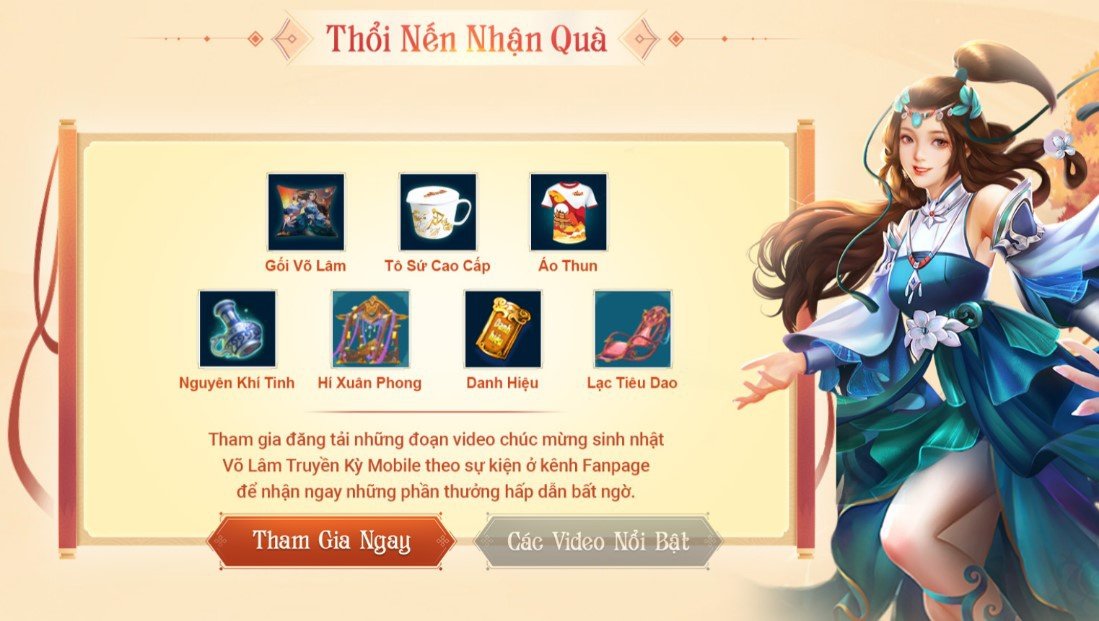 VLTK Mobile mở sự kiện mừng sinh nhật 5 tuổi