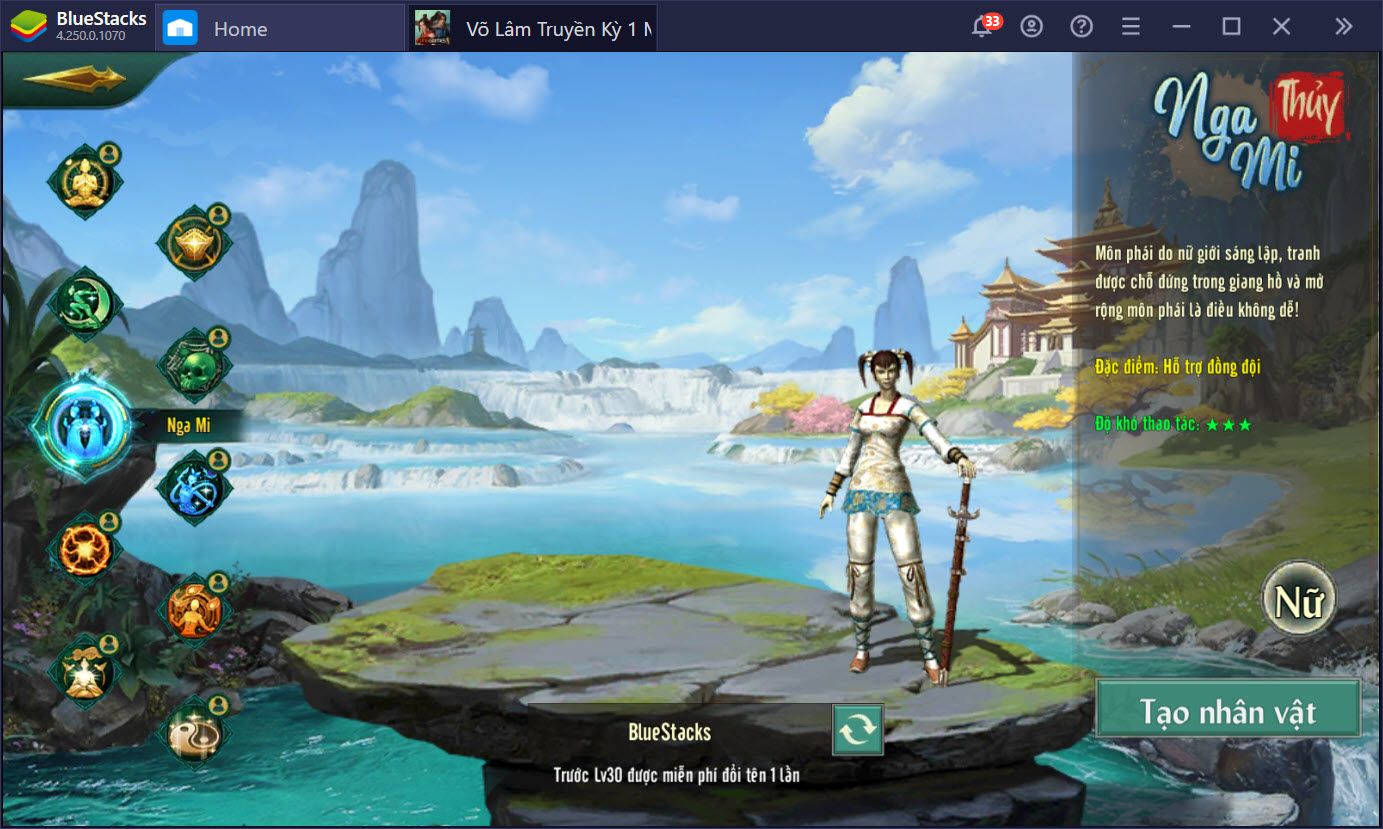 Trải nghiệm Alpha test VLTK 1 Mobile trên PC cùng BlueStacks