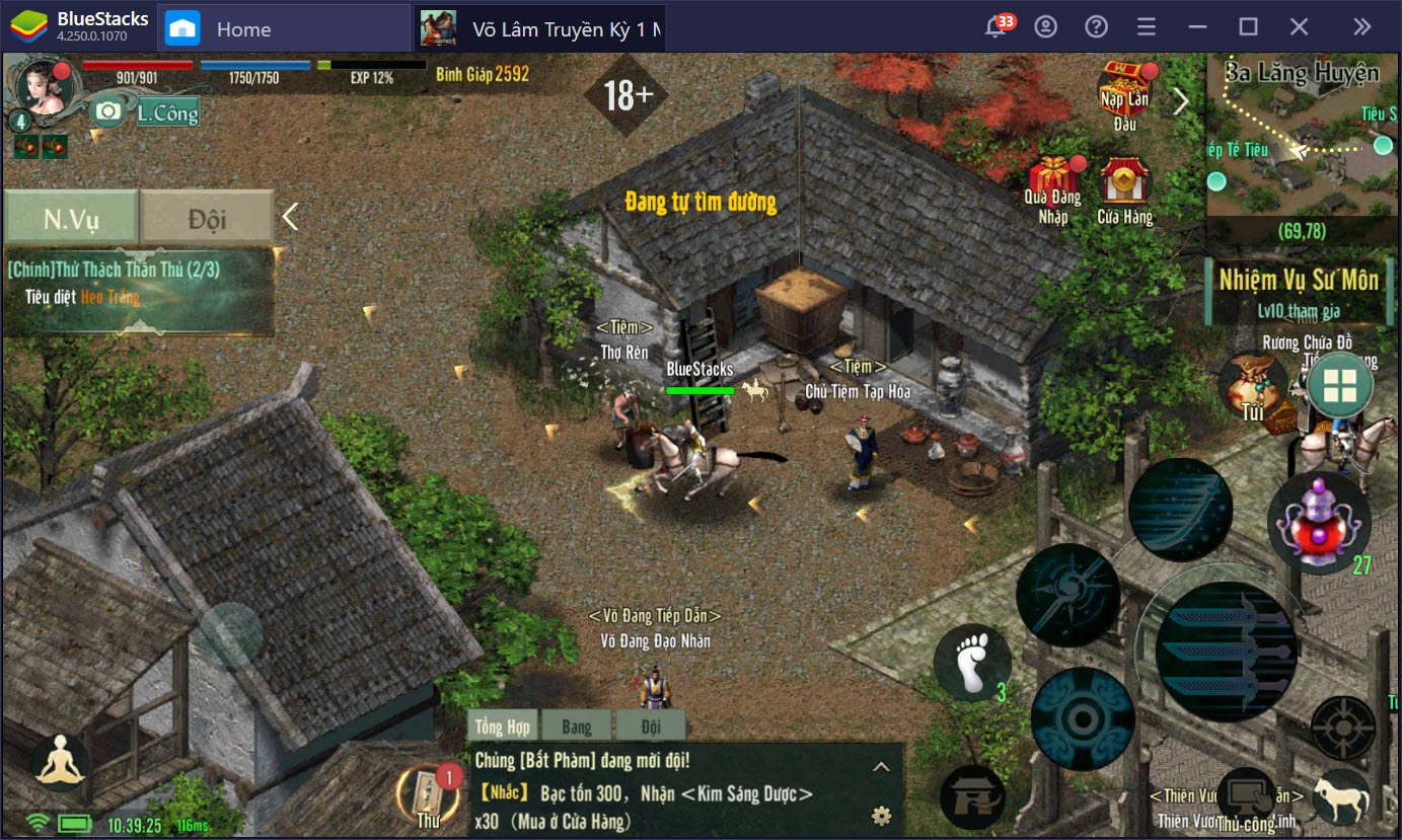 Trải nghiệm Alpha test VLTK 1 Mobile trên PC cùng BlueStacks