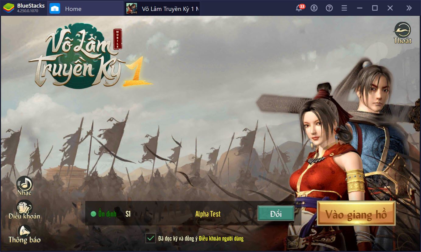 Trải nghiệm Alpha test VLTK 1 Mobile trên PC cùng BlueStacks