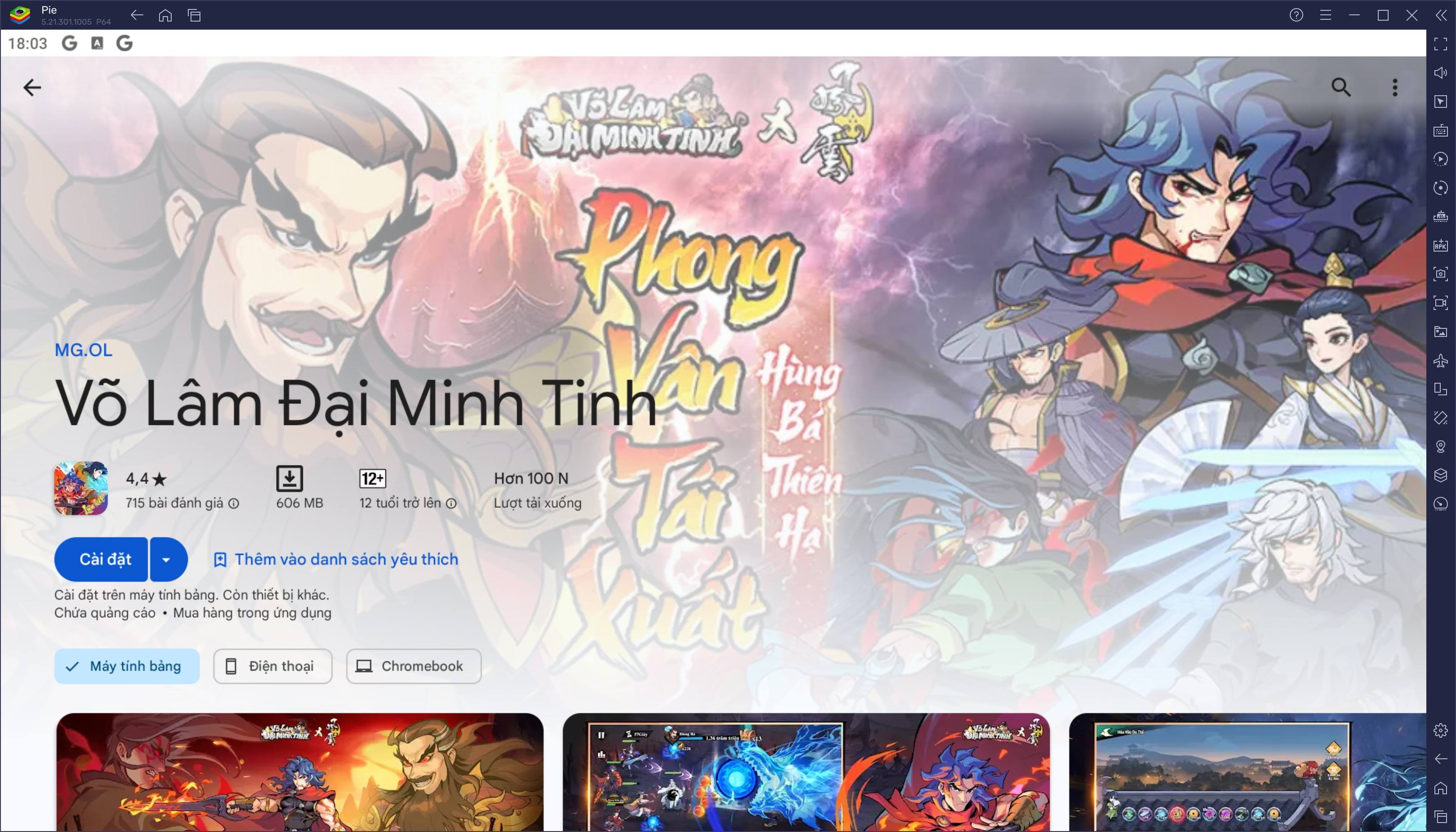 Trở thành võ lâm minh chủ bảo vệ giang hồ khi chơi Võ Lâm Đại Minh Tinh trên PC với BlueStacks