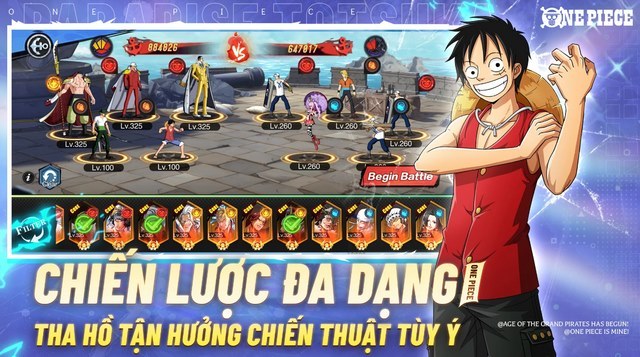 Voyage of the Four Seas: Tựa game thẻ tướng mới lấy đề tài One Piece