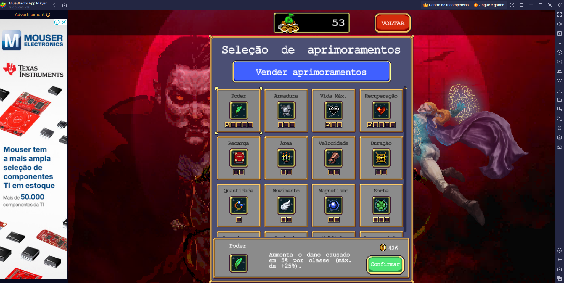 Guia de itens em Vampire Survivors: evoluções, combos, armas e