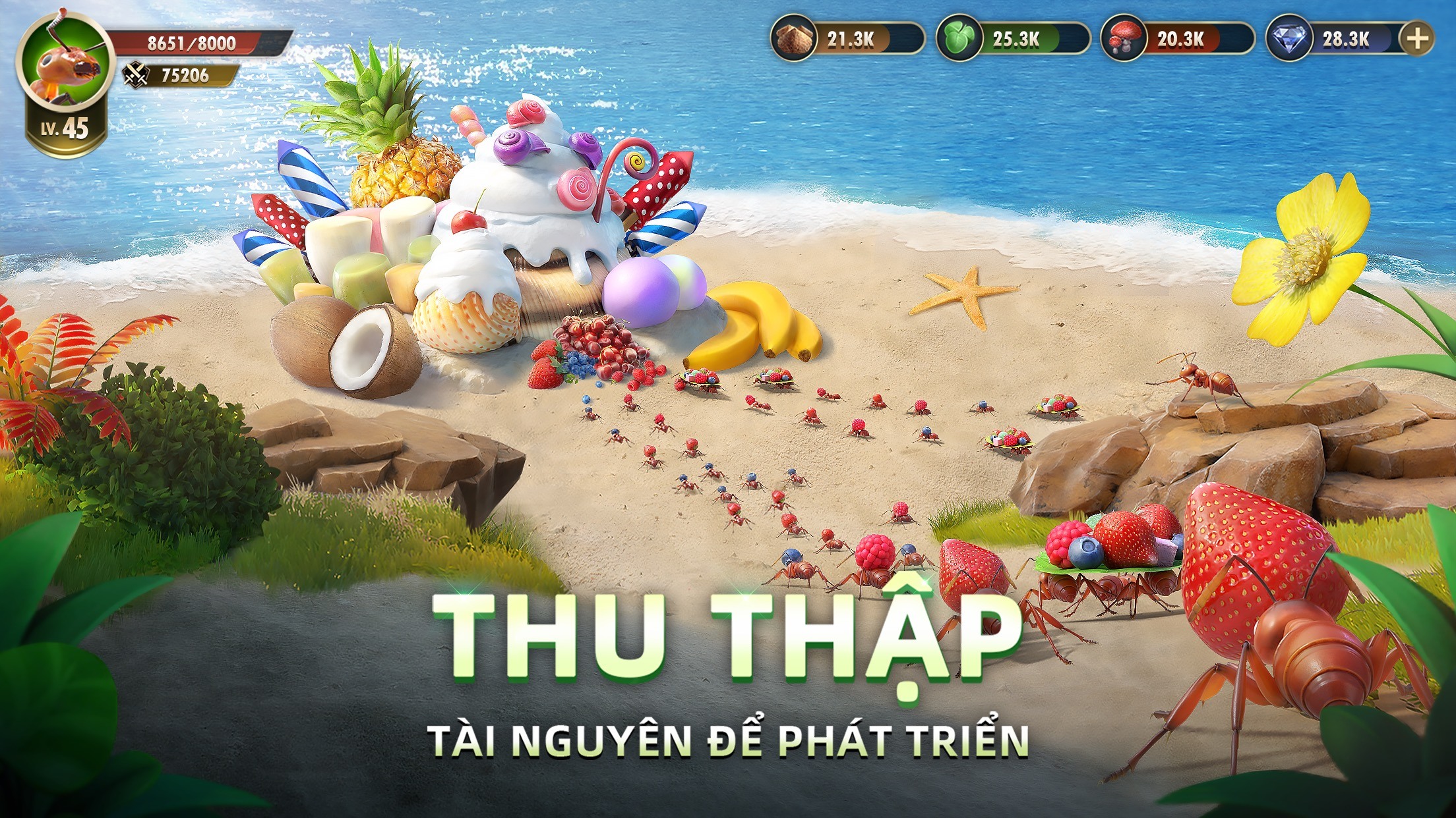 Vương Quốc Kiến - Gamota: Trải nghiệm game chiến thuật mới lạ trên PC cùng BlueStacks