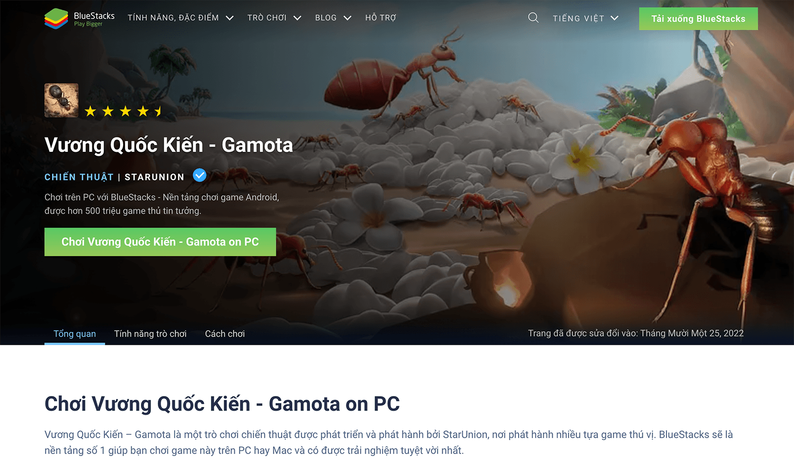 Vương Quốc Kiến - Gamota: Trải nghiệm game chiến thuật mới lạ trên PC cùng BlueStacks