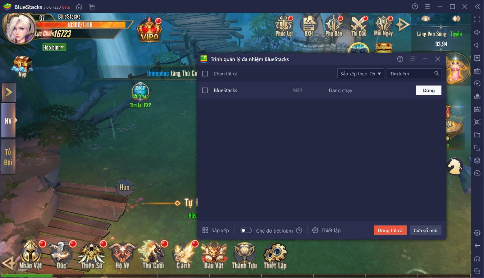 Tham gia hành trình bất tận trong Vương Thần Mobile cùng BlueStacks