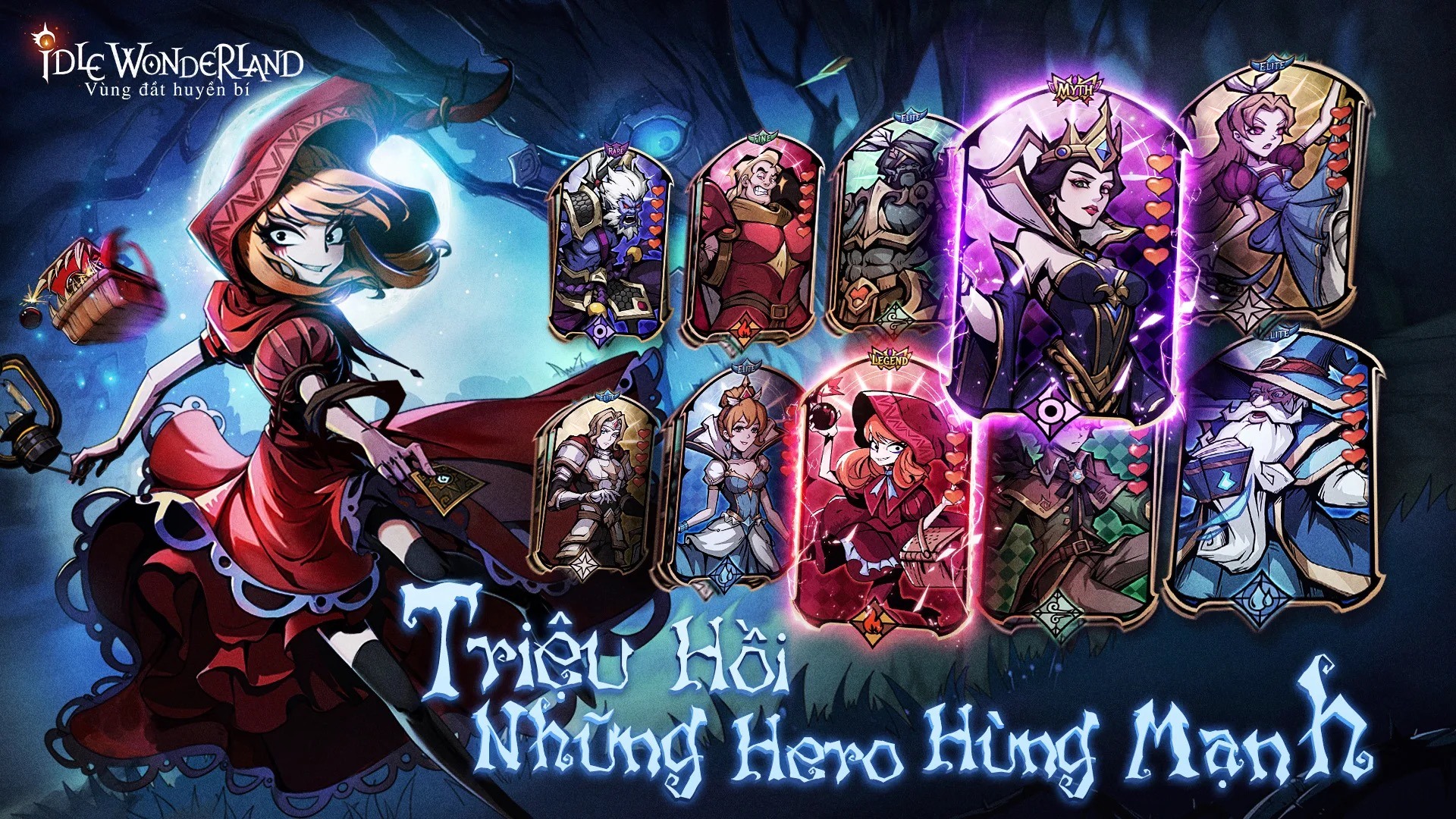 Idle Wonderland - Vùng Đất Huyền Bí: Tựa game độc lạ đề tài cổ tích nhưng với phong cách hắc ám