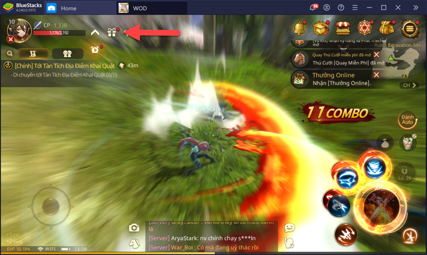 Mẹo lên cấp nhanh khi chơi World of Dragon Nest