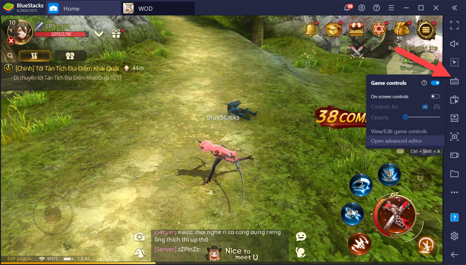 World of Dragon Nest: Hướng dẫn thiết lập Keymapping với Game Controls