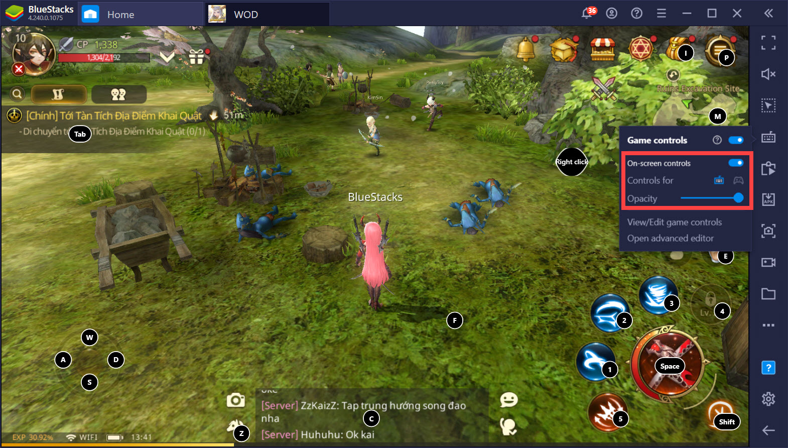 World of Dragon Nest: Hướng dẫn thiết lập Keymapping với Game Controls