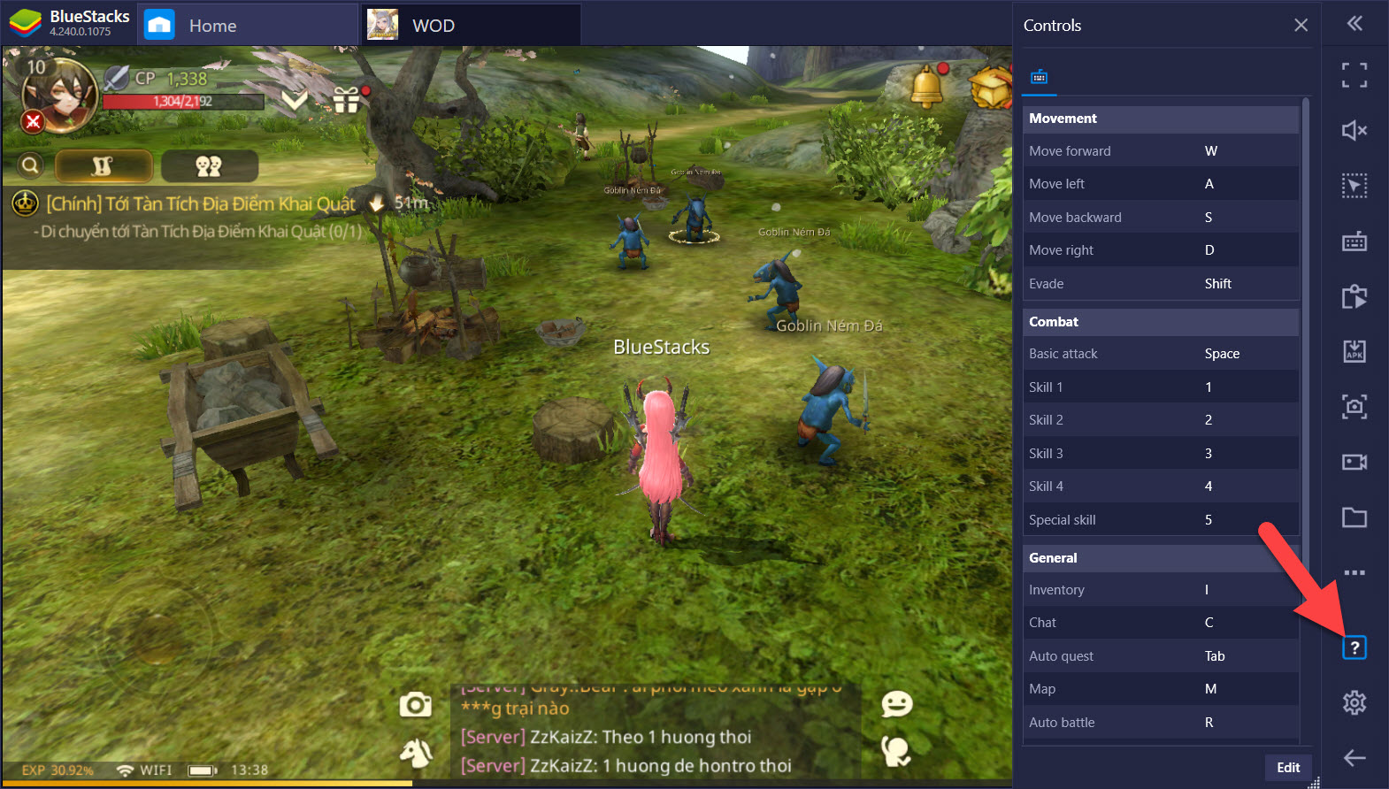 World of Dragon Nest: Hướng dẫn thiết lập Keymapping với Game Controls