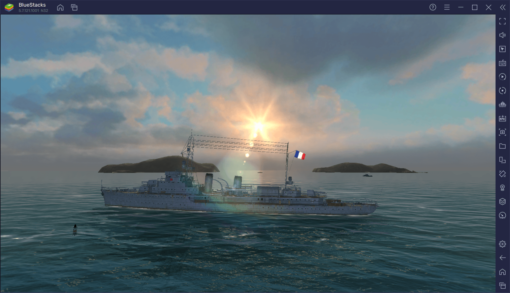 Инструменты BlueStacks для игры в World of Warships Blitz на ПК