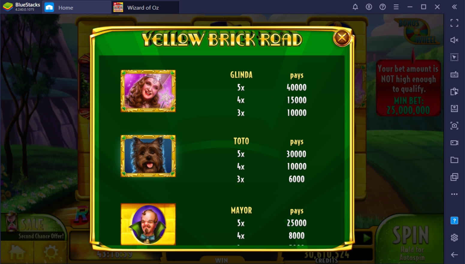 Beginner's Guide to Playing Wizard of Oz Casino on PC