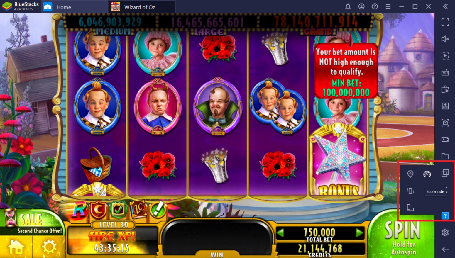How to Play Wizard Of Oz Casino on PC With BlueStacks