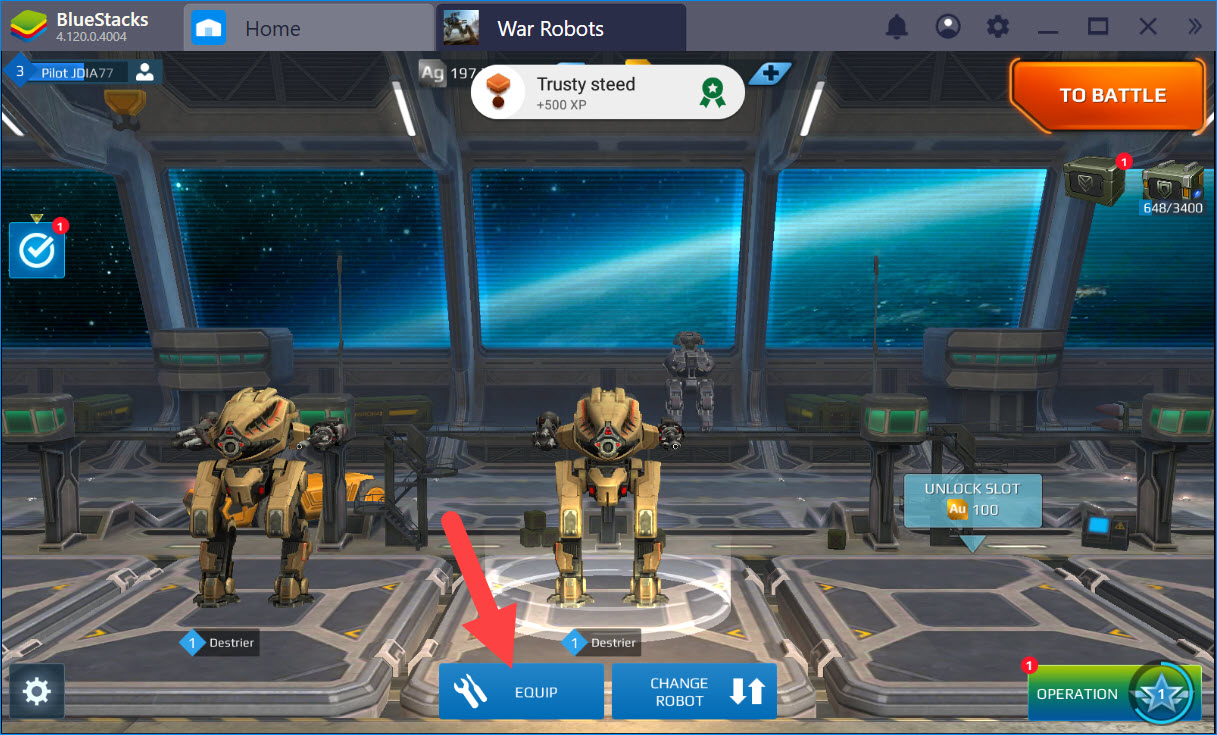 Cách unlock Robot mới, nâng cấp trang bị trong War Robots
