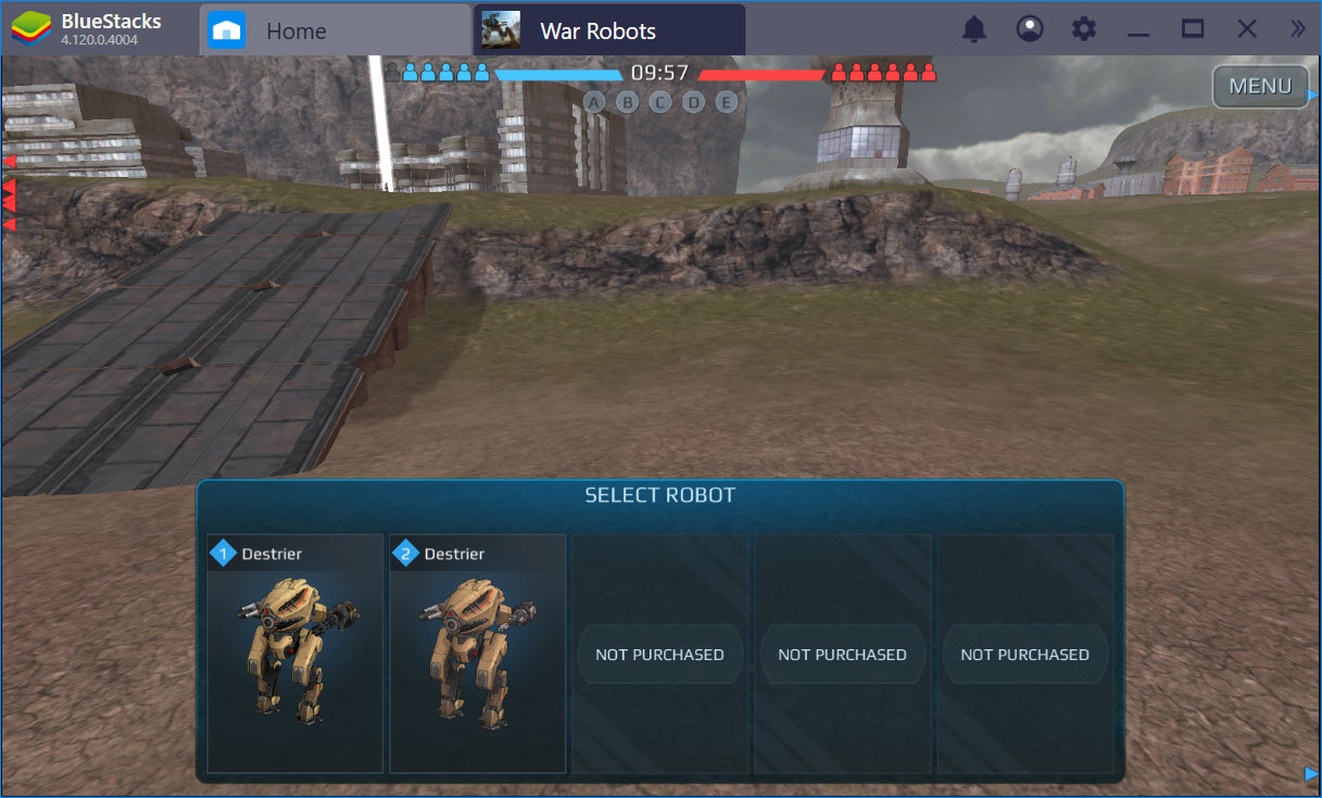 Cùng chơi đại chiến War Robots PC trên Bluestacks