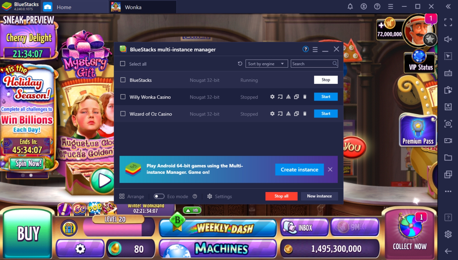 How to Play Willy Wonka Casino On PC With BlueStacks