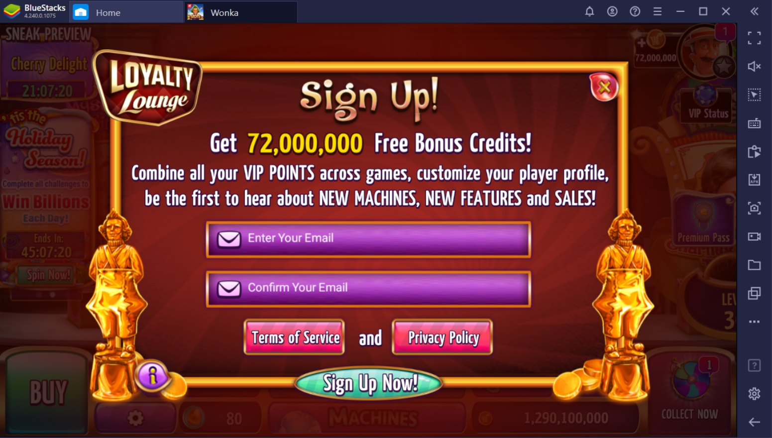 How To Get Free Credits In Willy Wonka Casino on PC