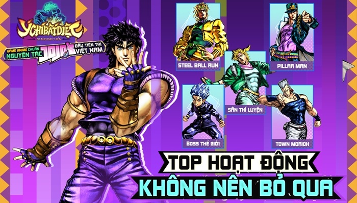 Ý Chí Bất Diệt - Stand Đại Chiến: Game mobile dựa theo JoJo’s Bizzare Adventure đầu tiên tại Việt Nam